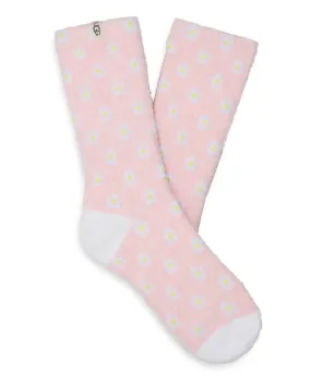 1105868 Lotus Daisy Leslie Graphic Crew Socks