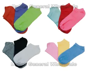 12- Color Solid Color Socks Wholesale