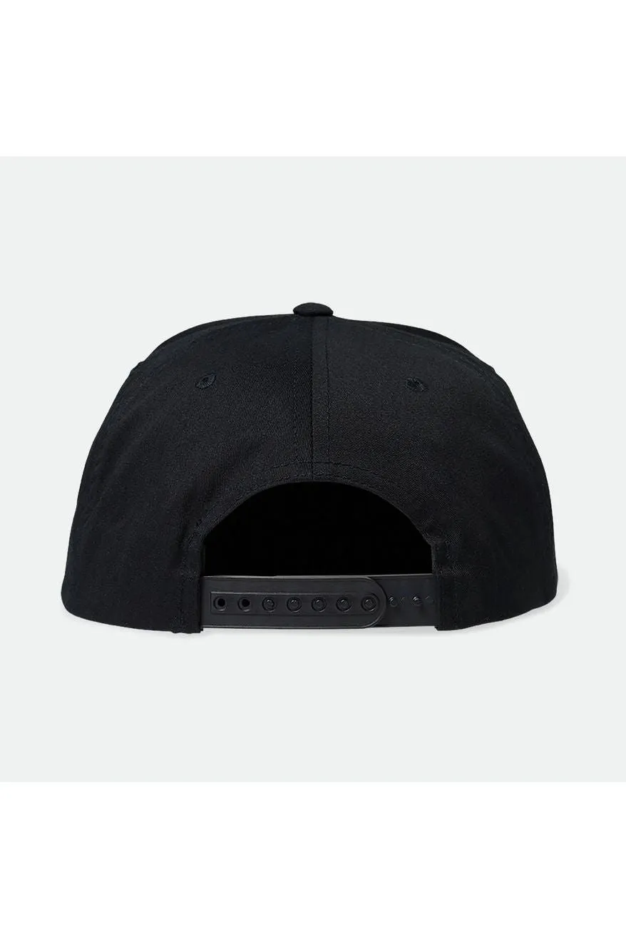 Brixton Clayburn Medium Profile Snapback Black