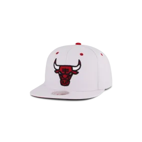 Bulls White Team Color Snapback