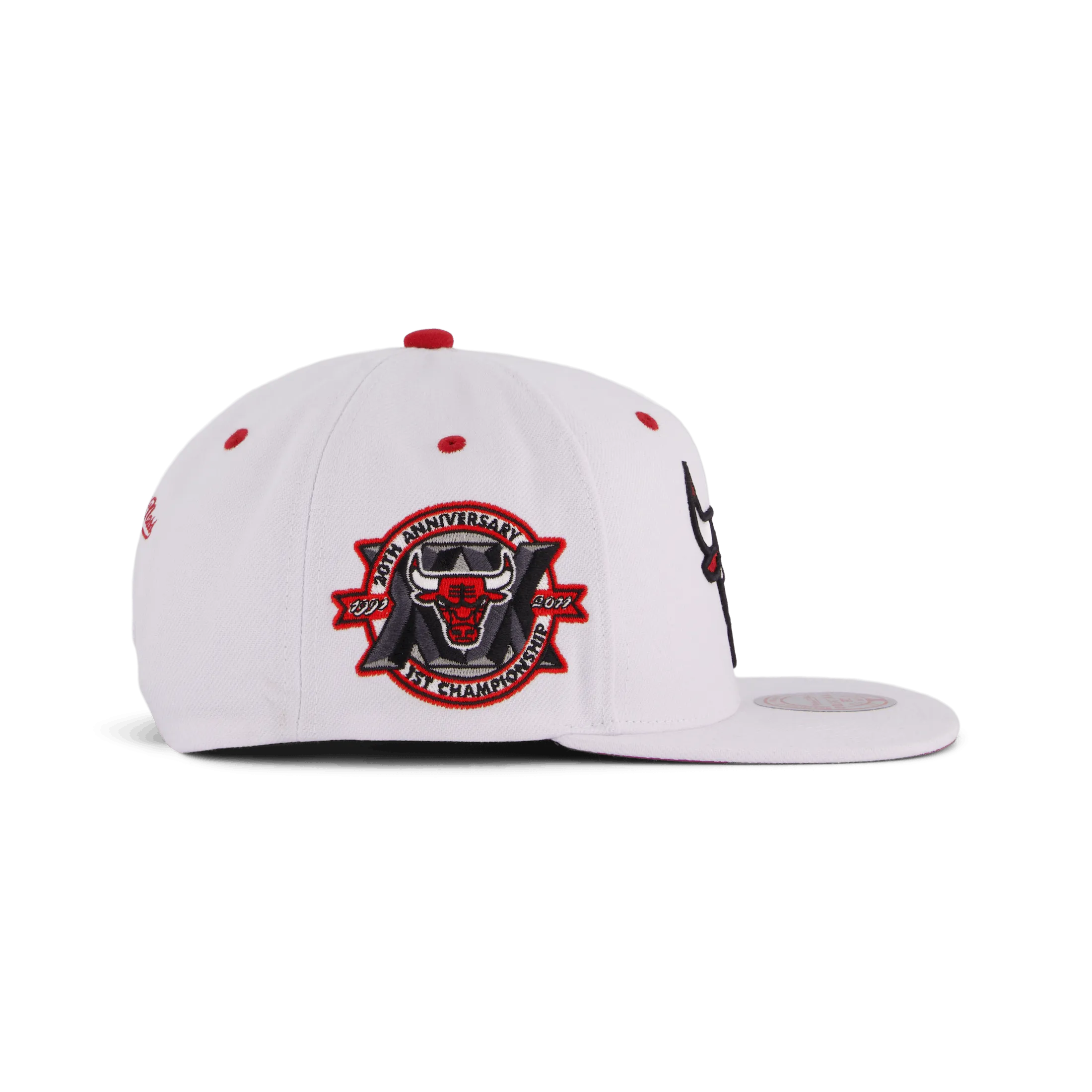 Bulls White Team Color Snapback