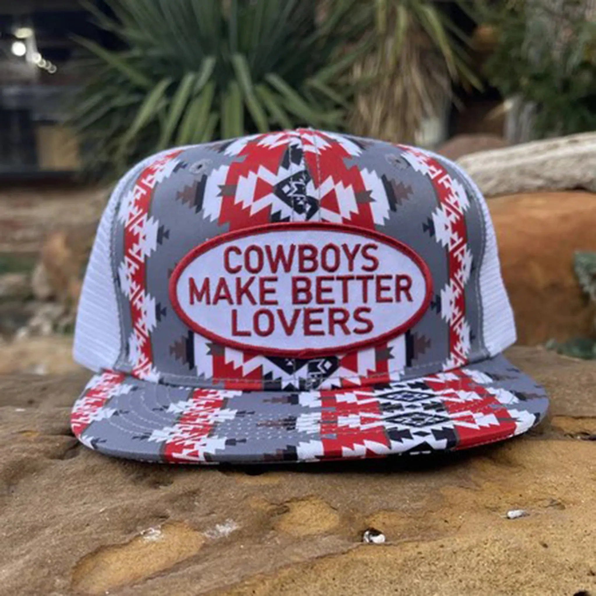 Cactus Alley Red & White Aztec Better Love Cap