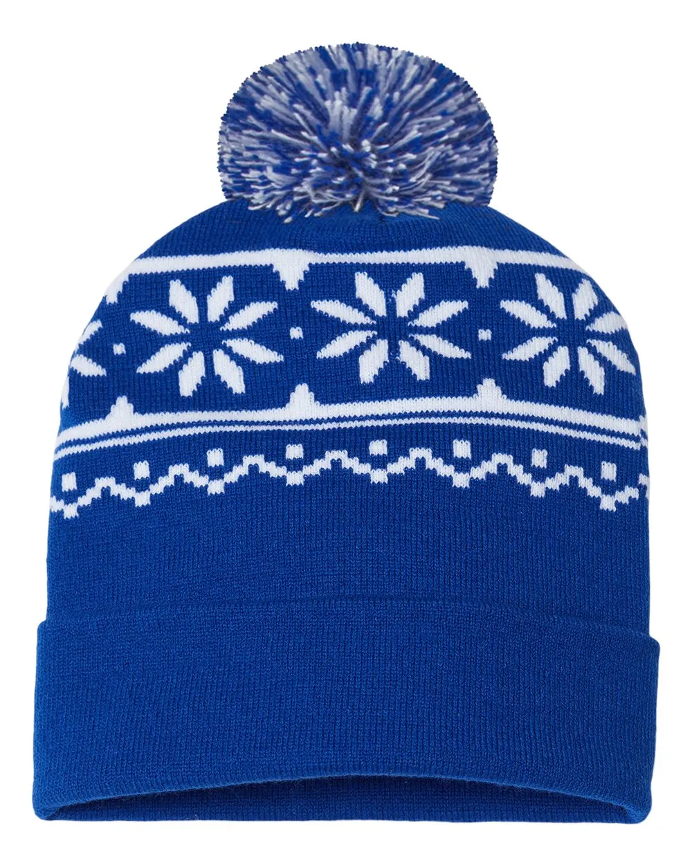 Cap America RKF12 USA-Made Snowflake Beanie