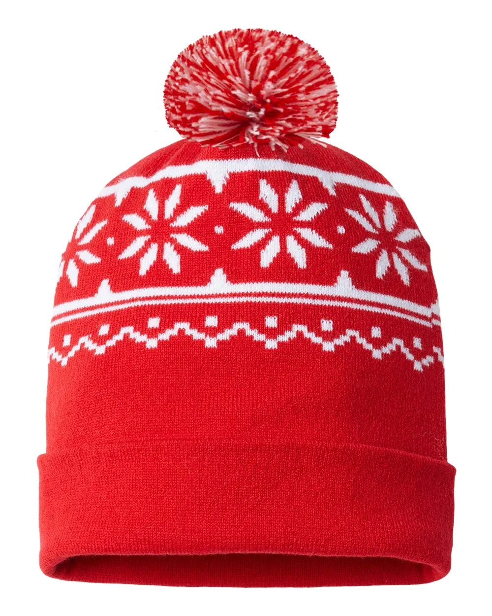 Cap America RKF12 USA-Made Snowflake Beanie