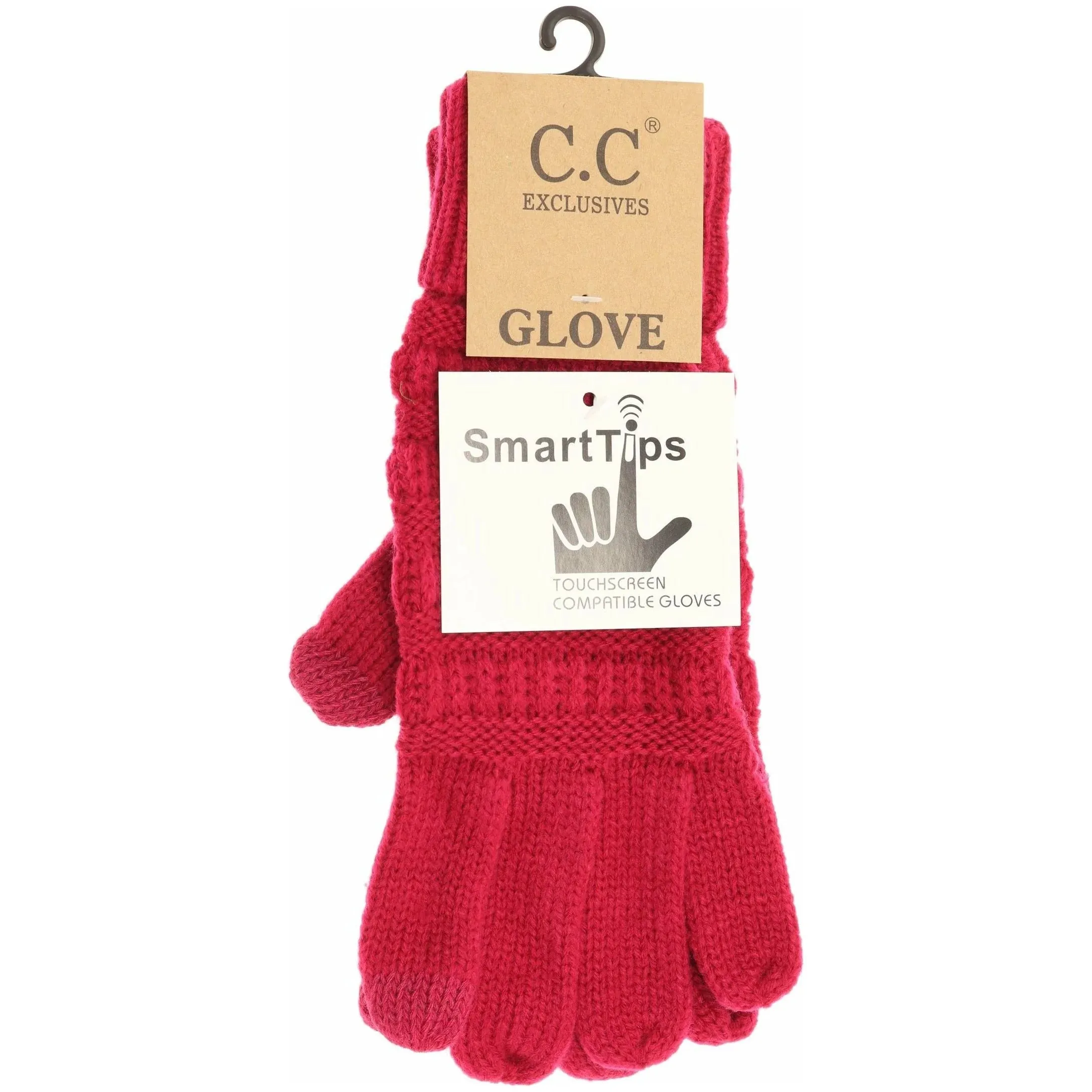 CC CABLE KNIT GLOVES