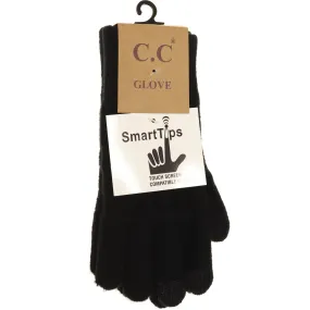 C.C Classic Knit Gloves Black