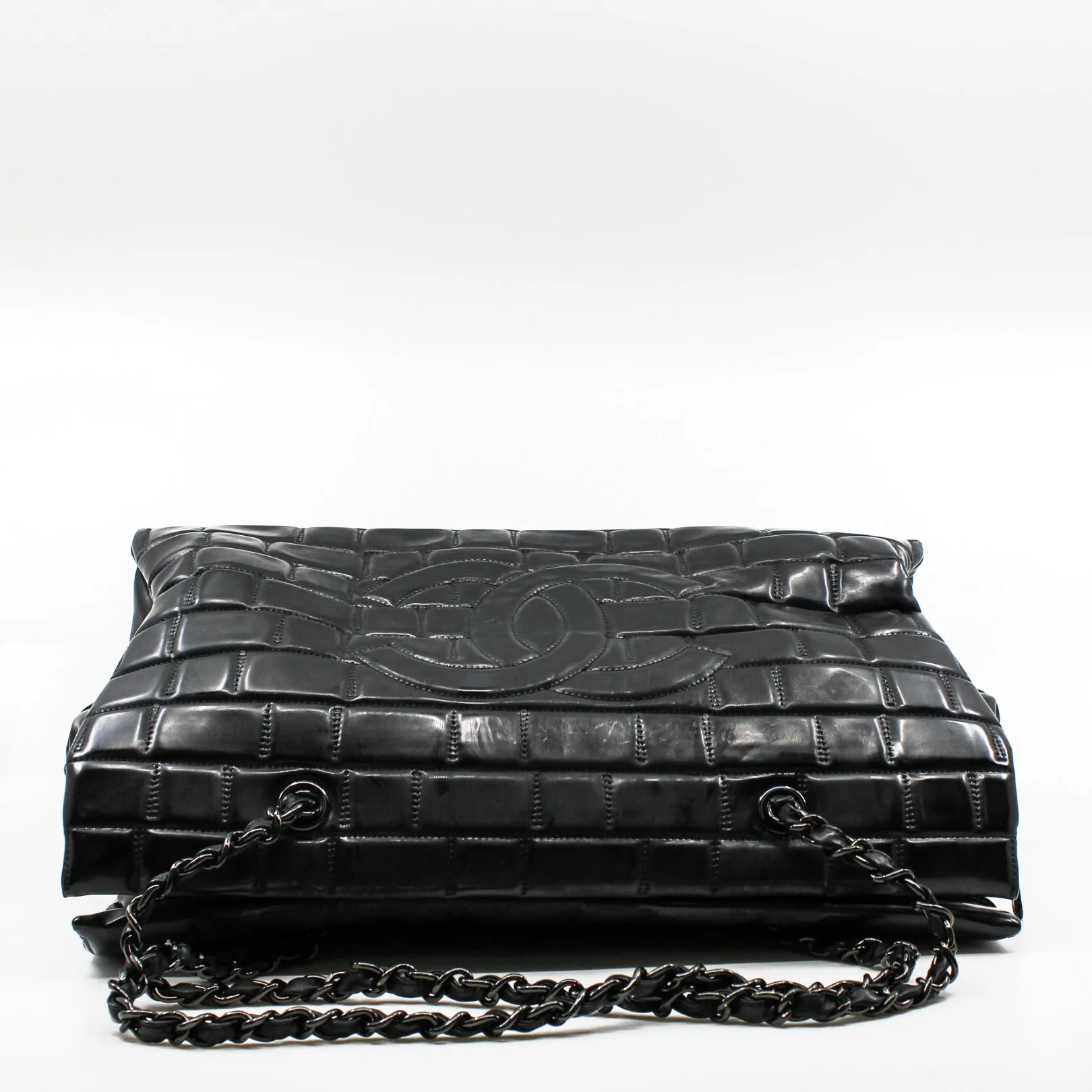 Chanel soft patent leather  black tote