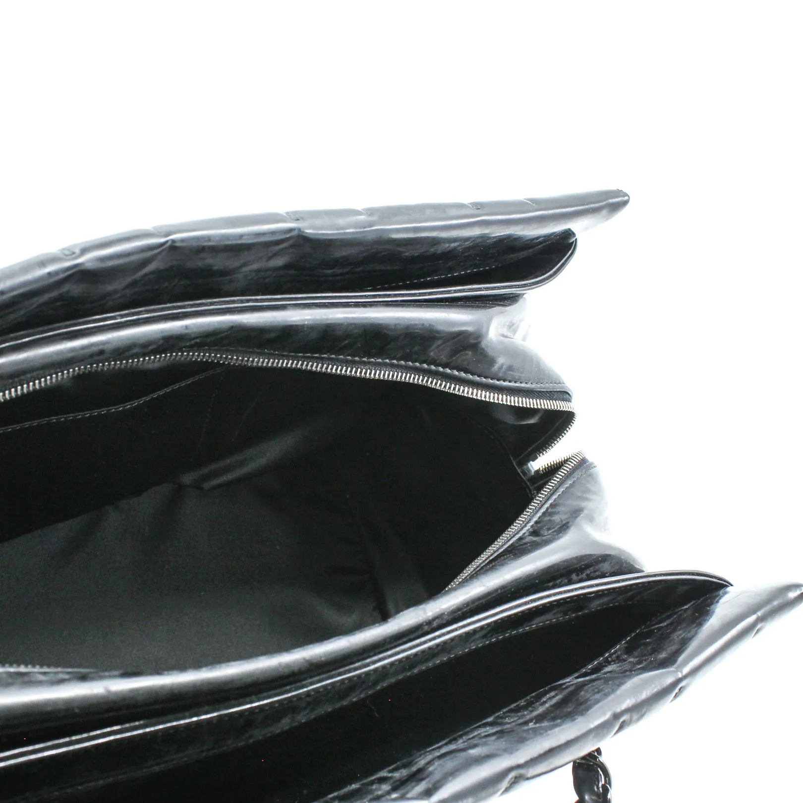 Chanel soft patent leather  black tote