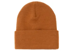 Classic Cuffed Knit Beanie - Caramel