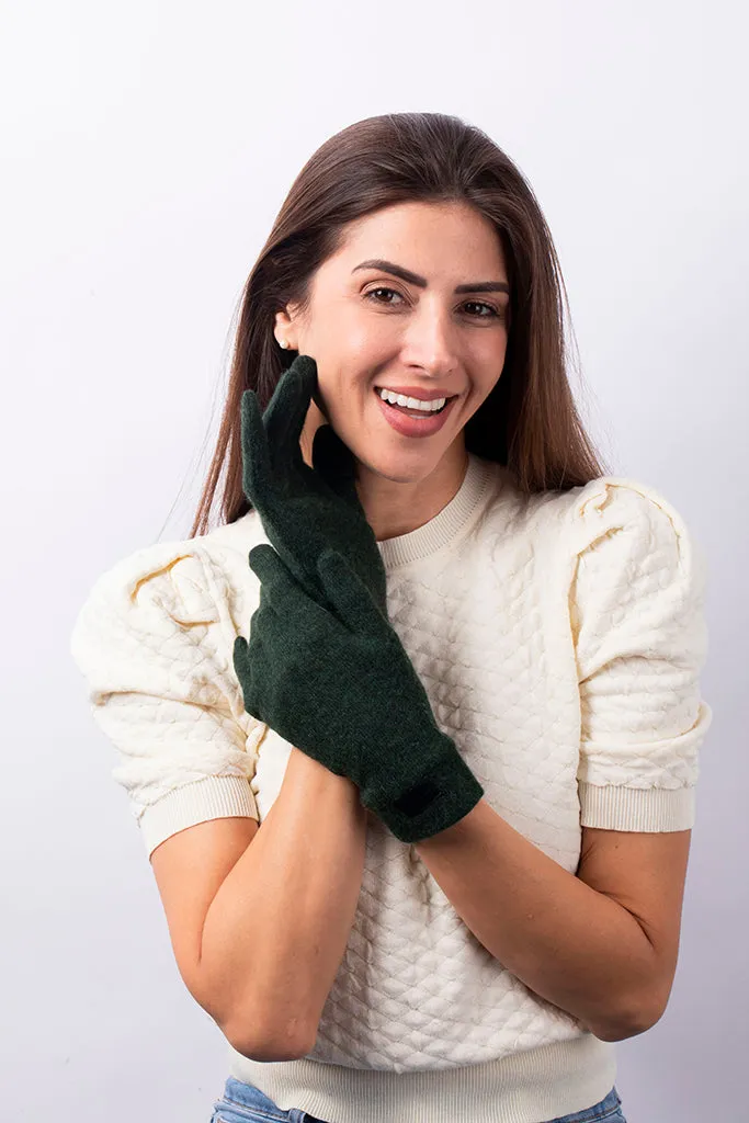 Dark Green - Cashmere Classic Gloves