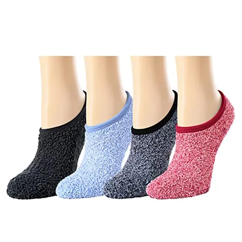 Fuzzy Anti-Slip Socks for Women Girls Non Slip Slipper Socks with Grippers, Cozy Slipper Socks Gifts For Women