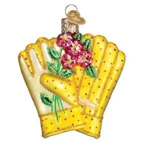 Gardening Gloves Old World Christmas Ornament 32329