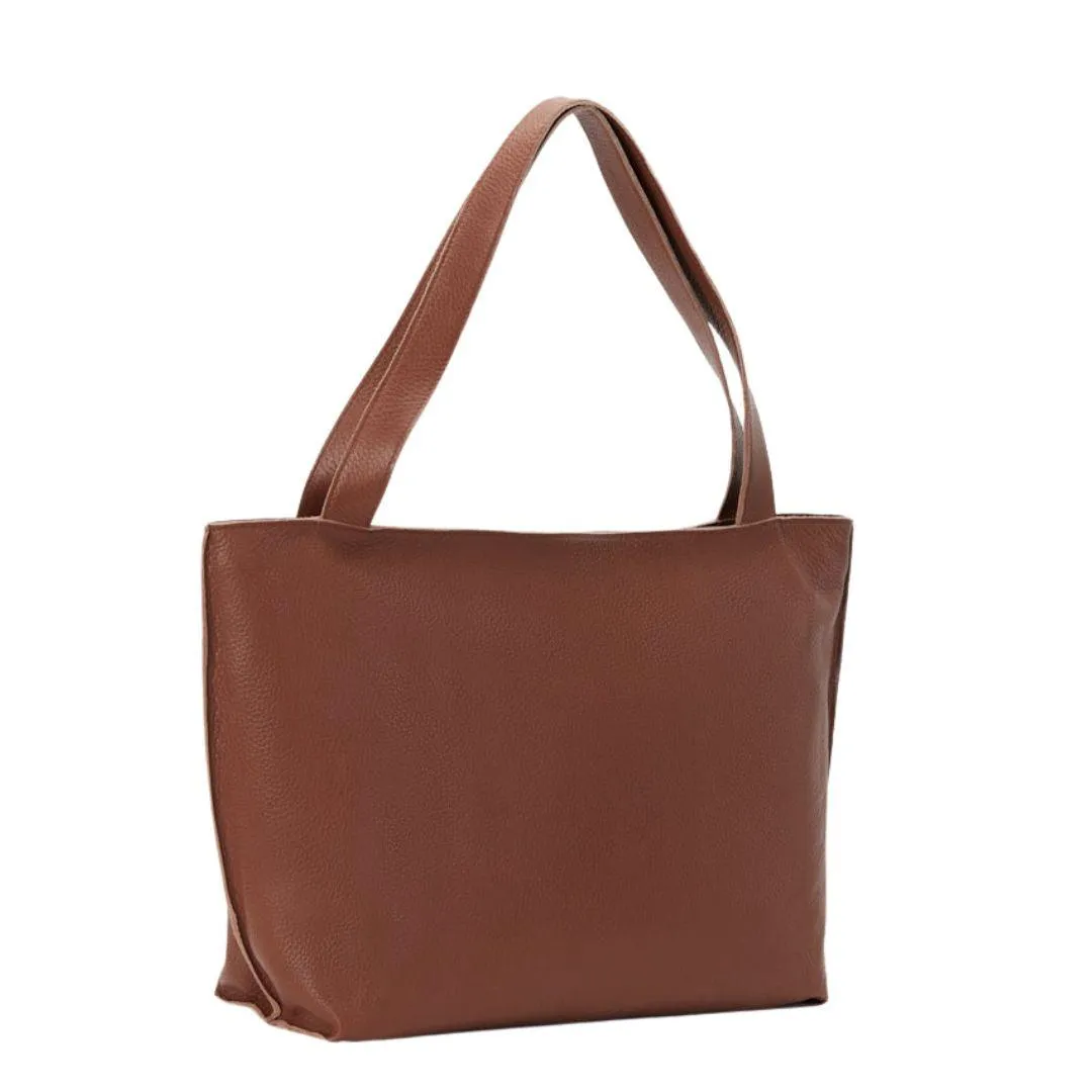 Genuine Leather Minimalist Tote