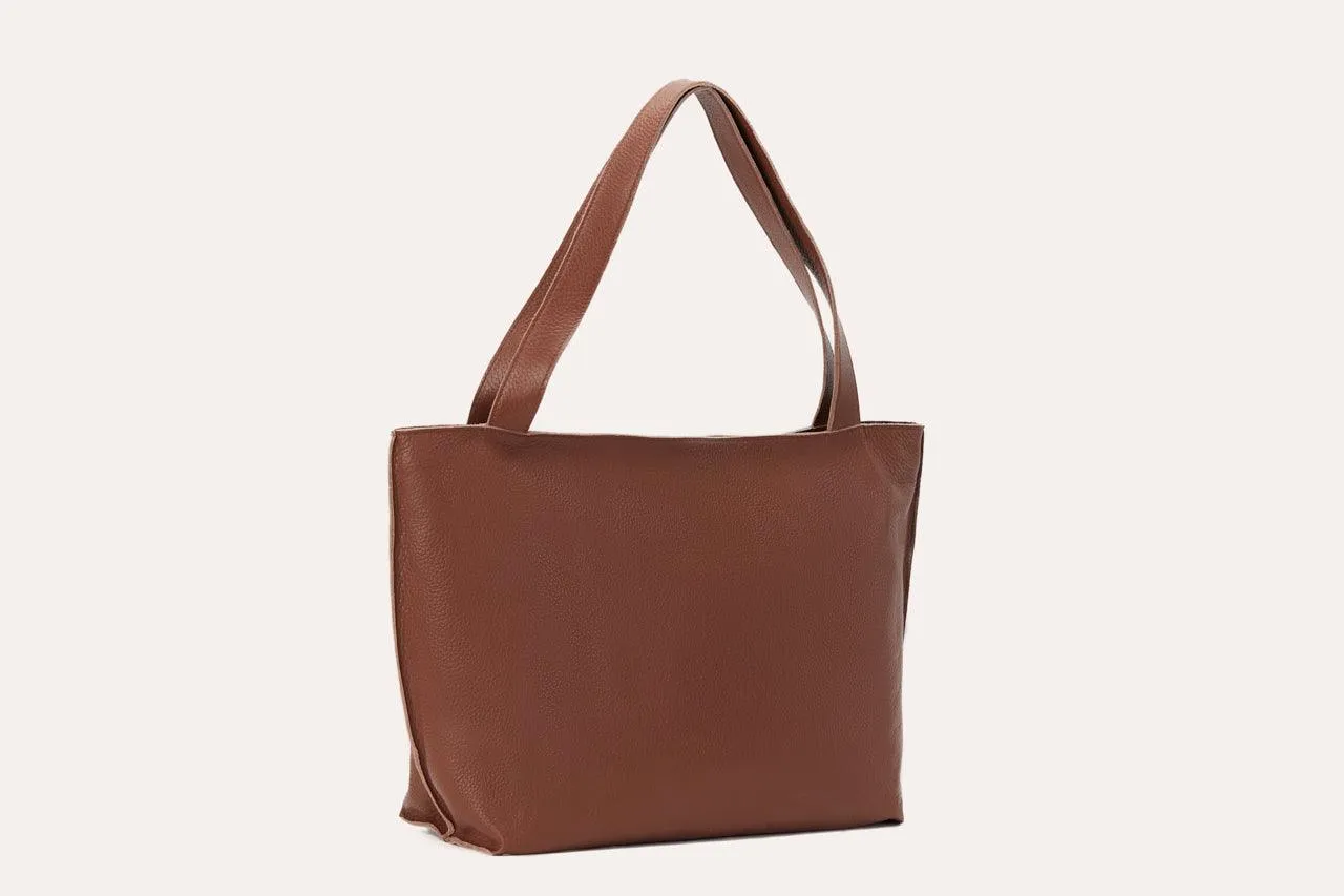 Genuine Leather Minimalist Tote