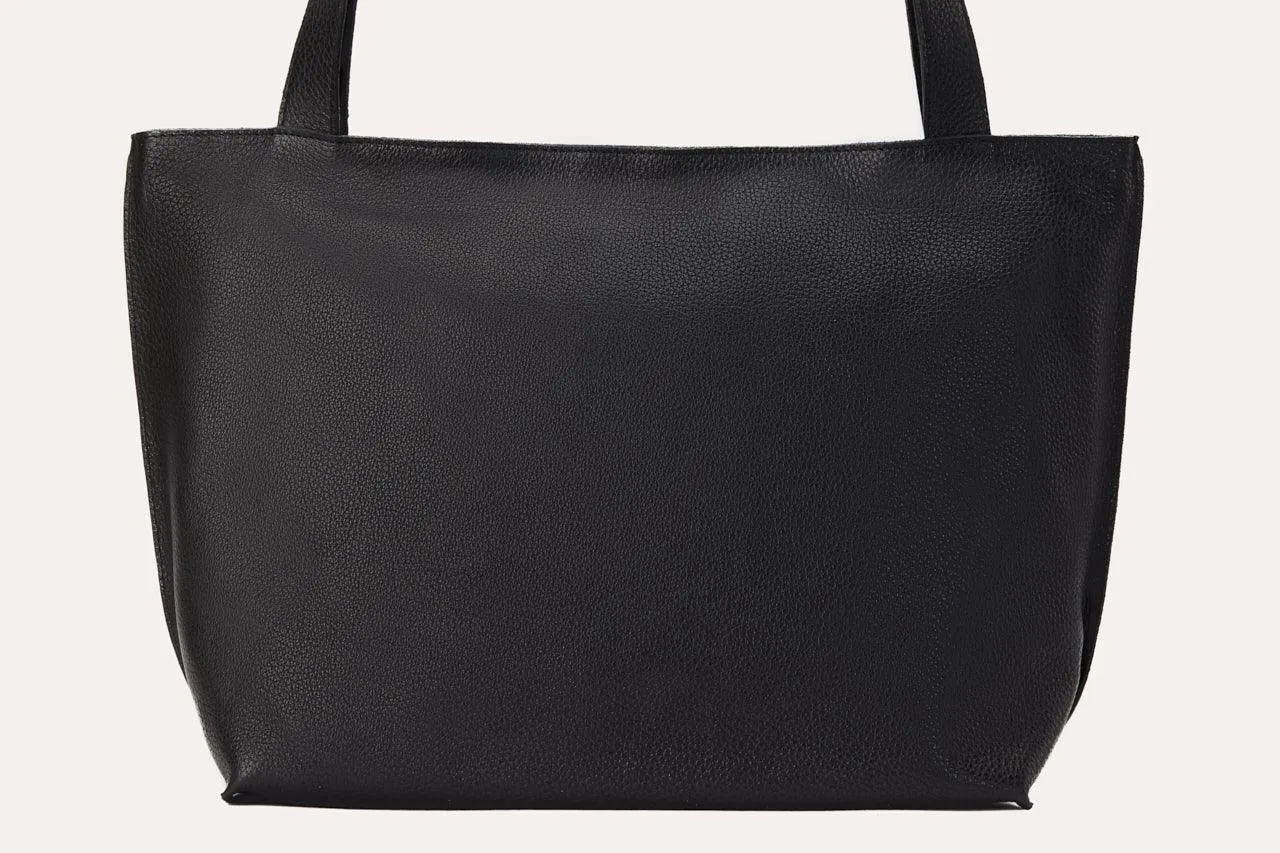 Genuine Leather Minimalist Tote