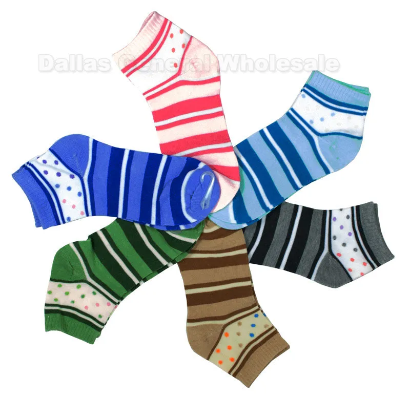 Girls Printed Casual Fun Socks Wholesale