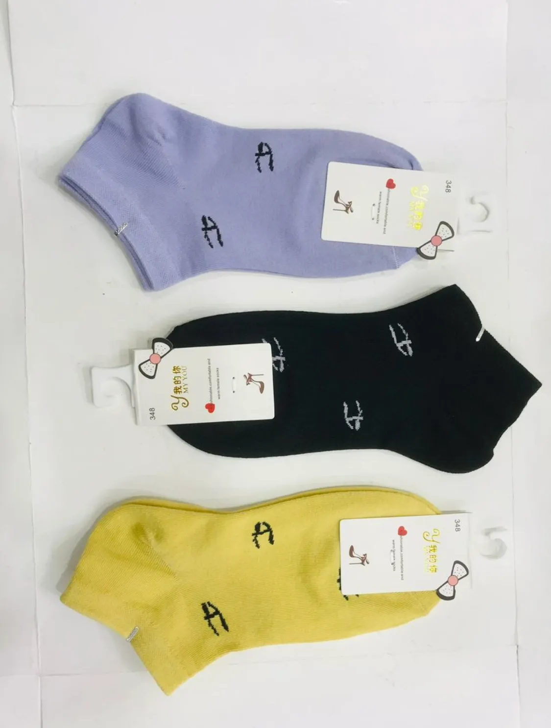 Girls"5-Pack Ankle Socks Random color Soft, Stylish & Essential Comfort for Everyday Wear"