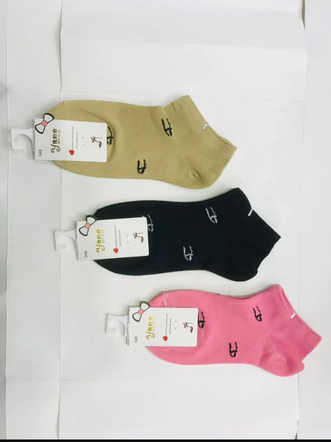 Girls"5-Pack Ankle Socks Random color Soft, Stylish & Essential Comfort for Everyday Wear"