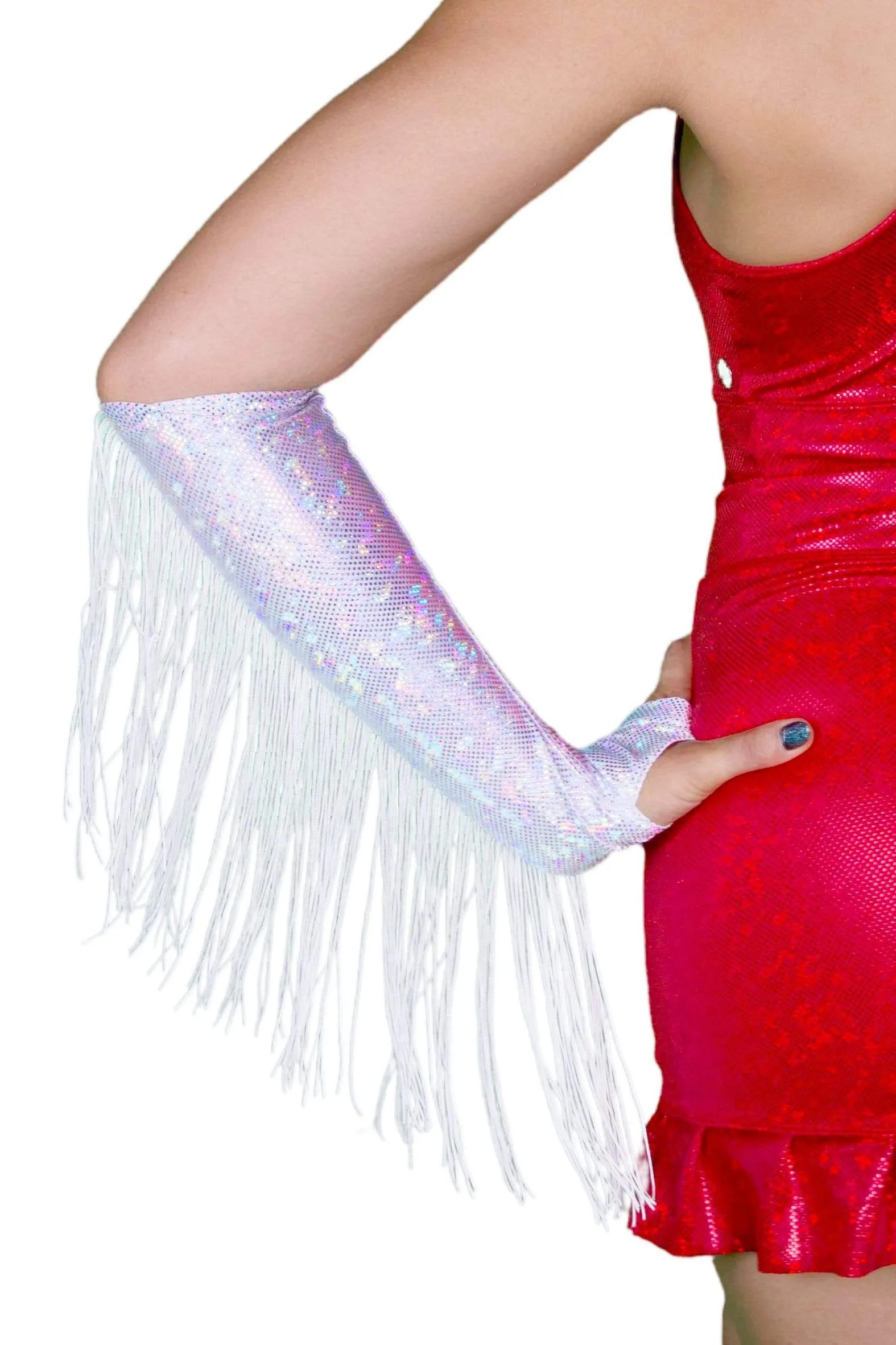 Holographic Fringe Gloves | 13 Colors