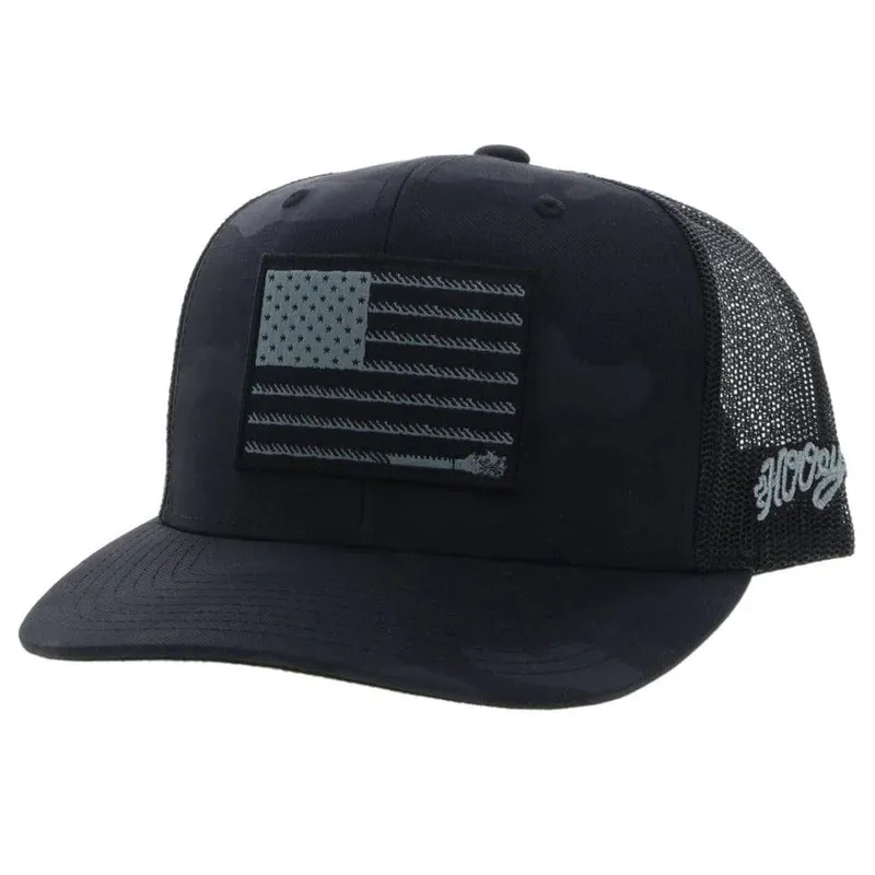 Hooey "Liberty Roper" Black Camo Hat