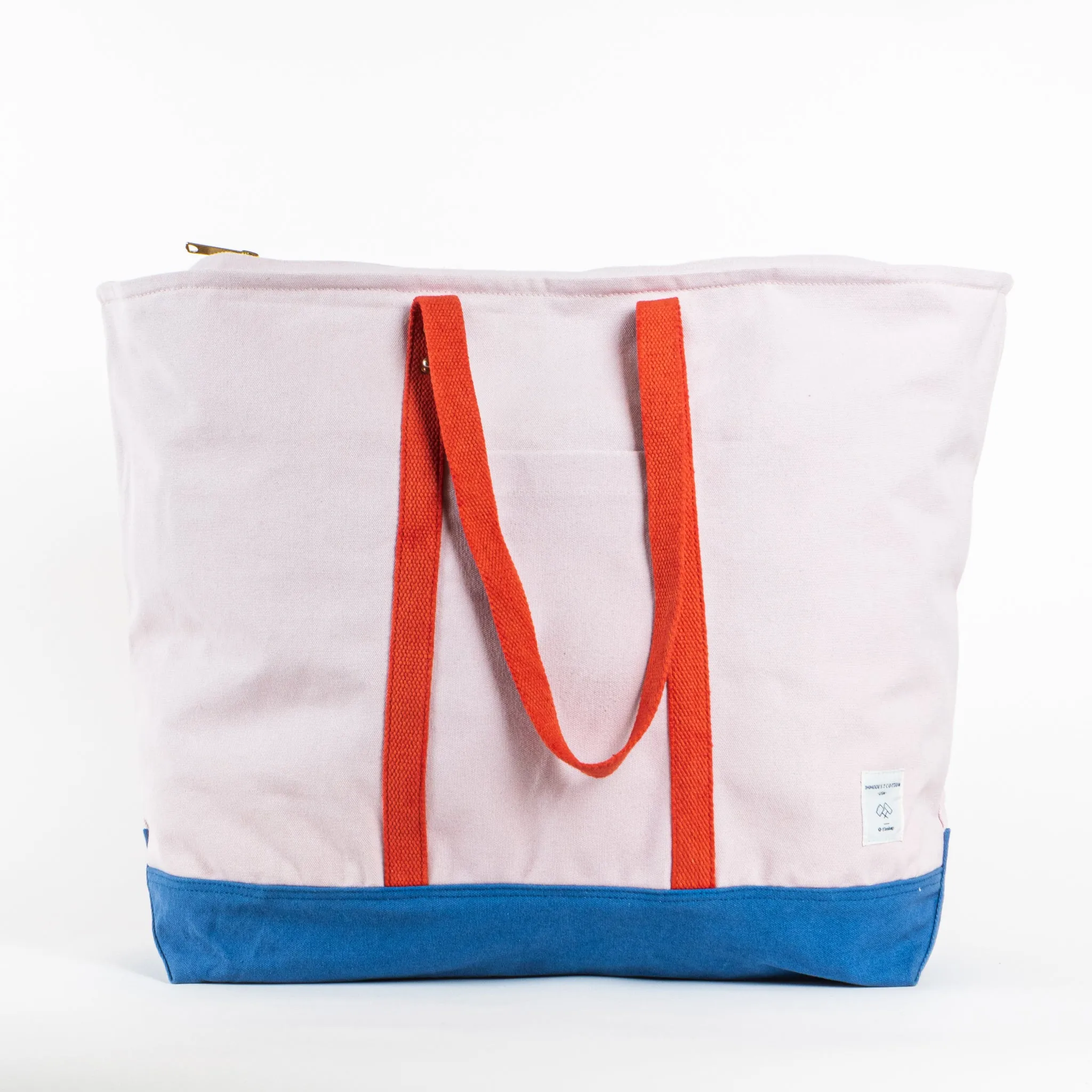 Jumbo Zipper Tote | Sky