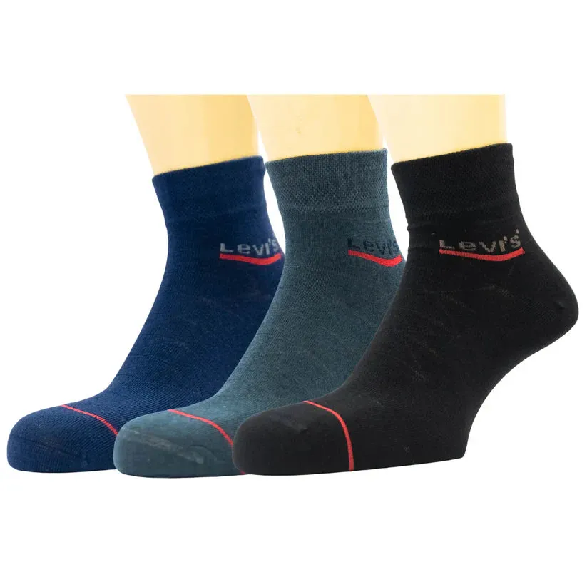 Men’s Levi’s Ankle Socks (Pack of 3) in Cotton fabrics