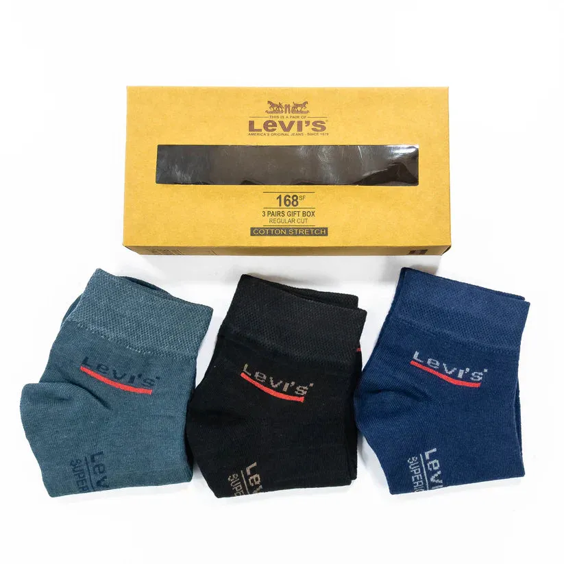 Men’s Levi’s Ankle Socks (Pack of 3) in Cotton fabrics