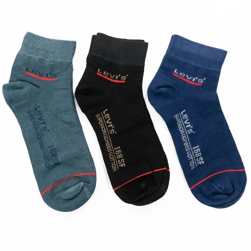 Men’s Levi’s Ankle Socks (Pack of 3) in Cotton fabrics