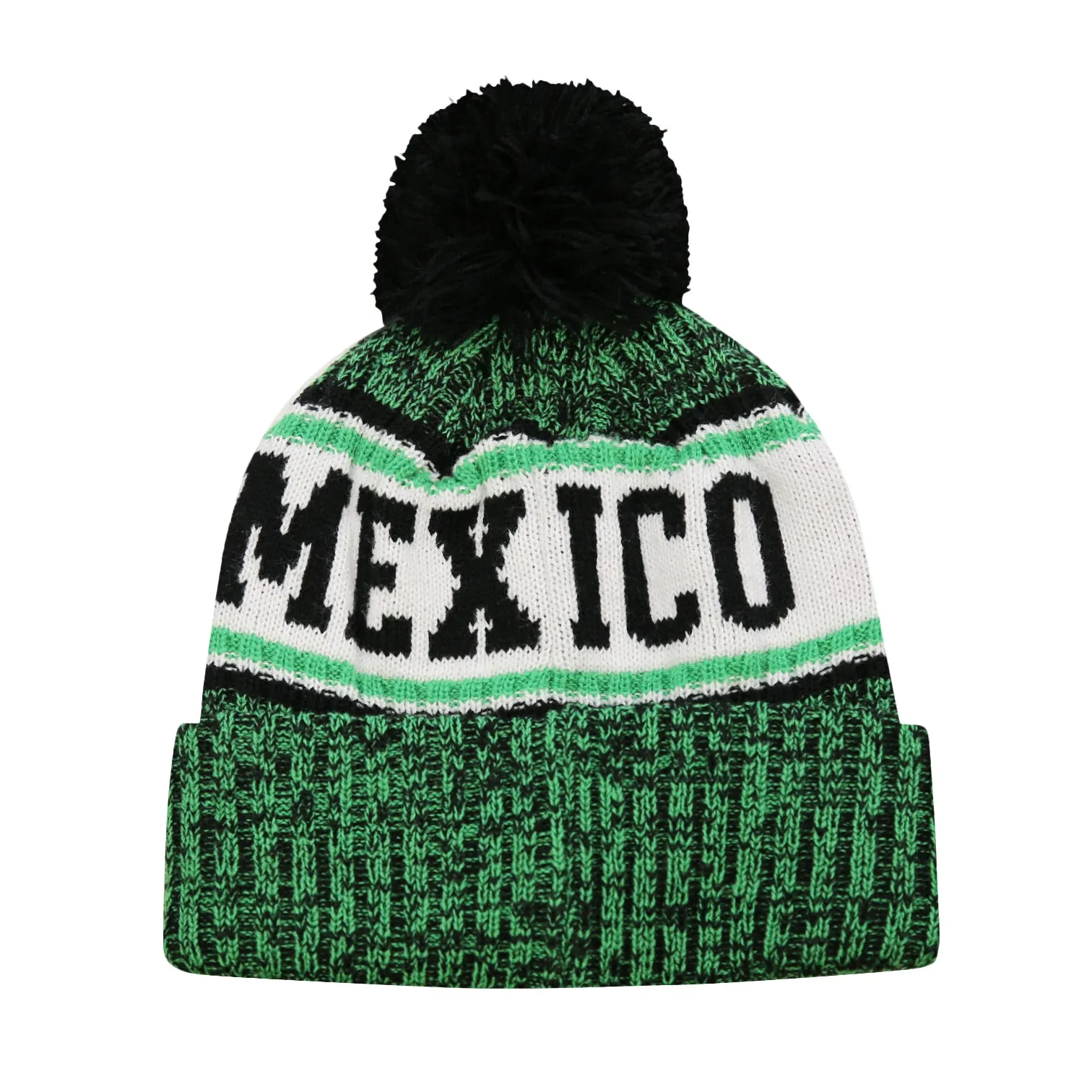 Mexico Adult Crowned Unisex Pom Beanie