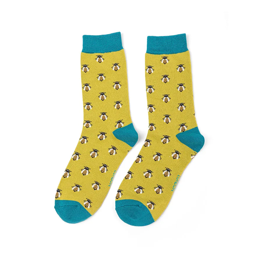 Miss Sparrow Honey Bees Bamboo Socks