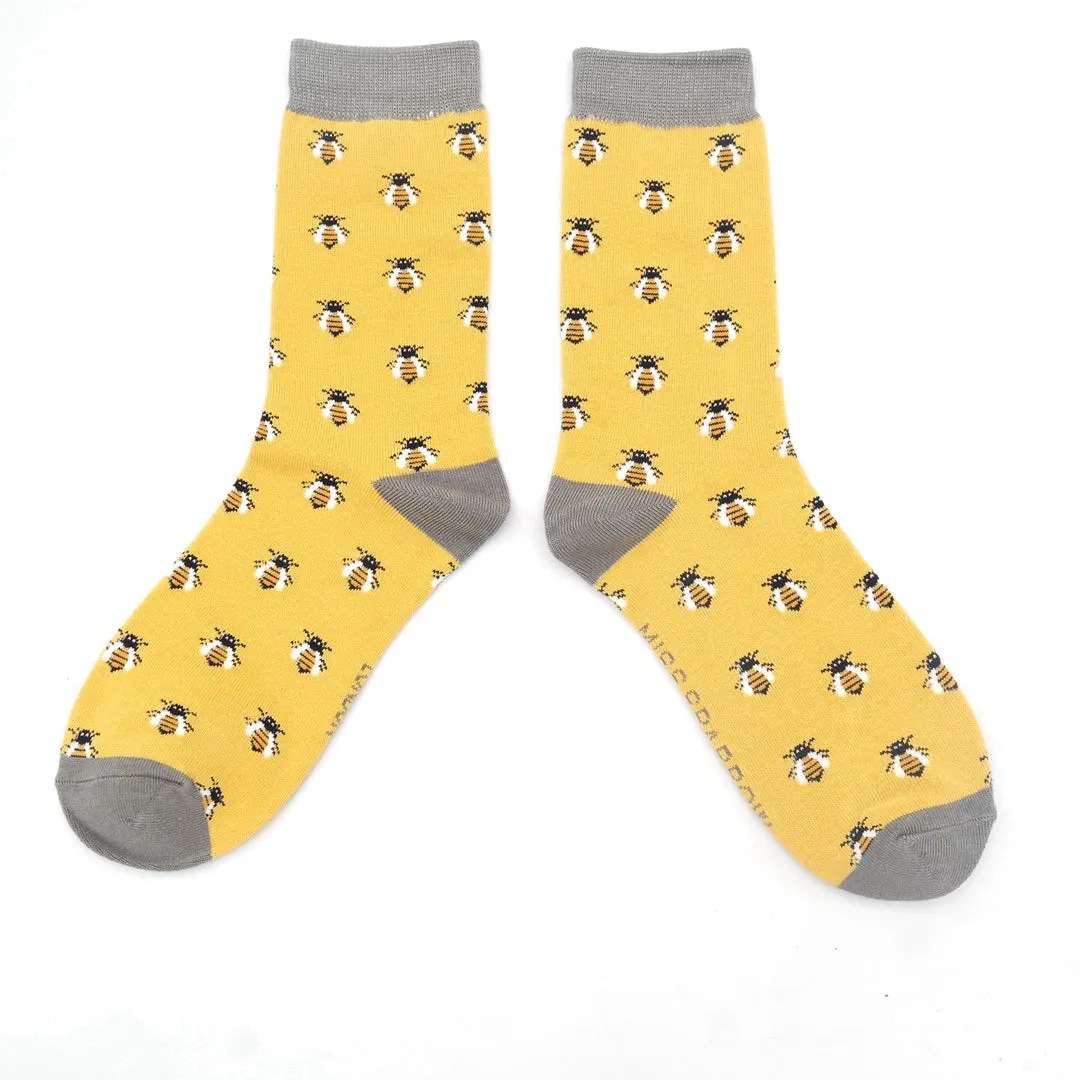 Miss Sparrow Honey Bees Bamboo Socks