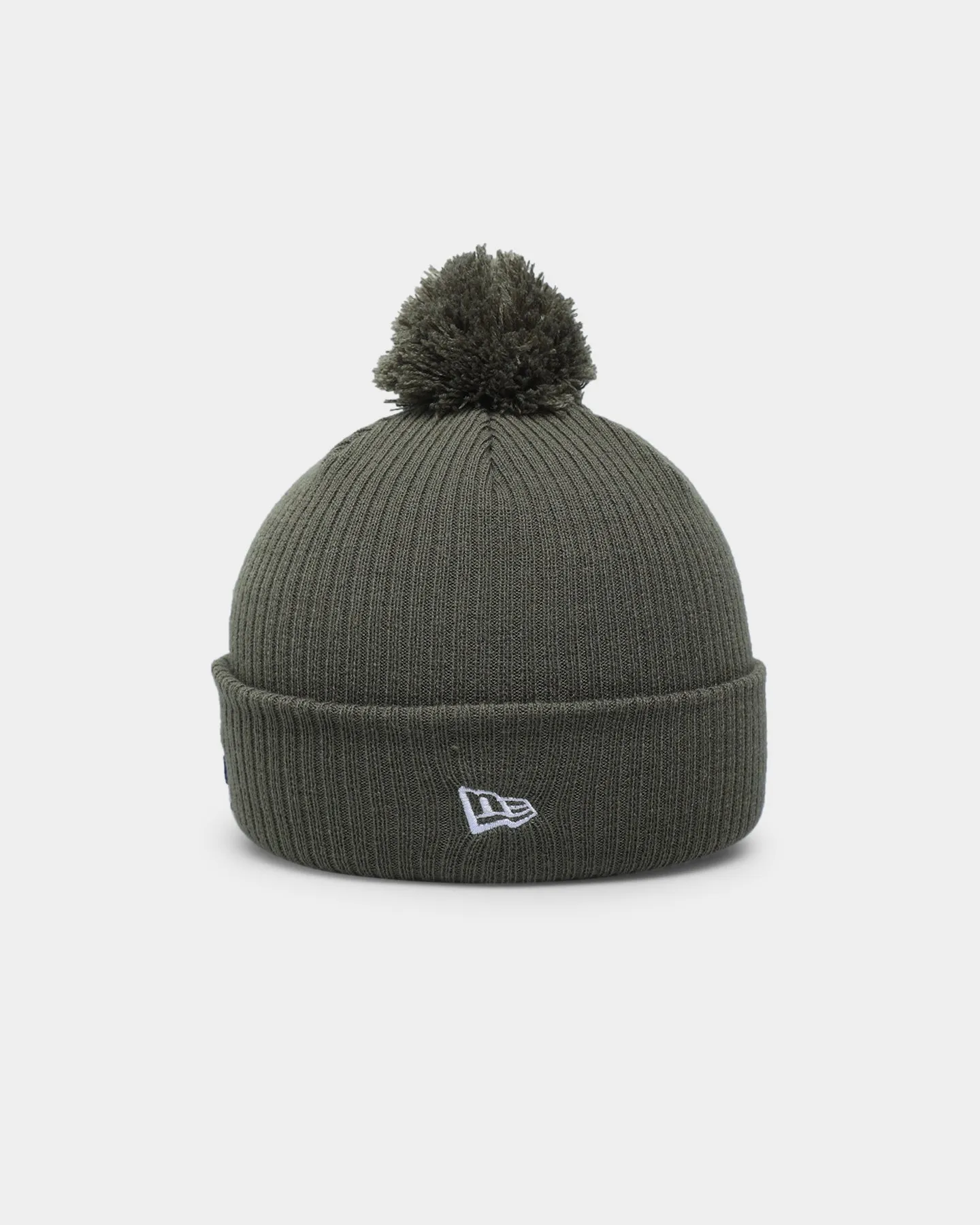 New Era Los Angeles Pom Knit Beanie Olive