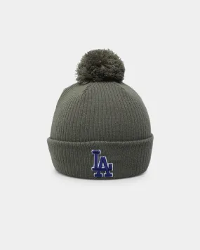 New Era Los Angeles Pom Knit Beanie Olive