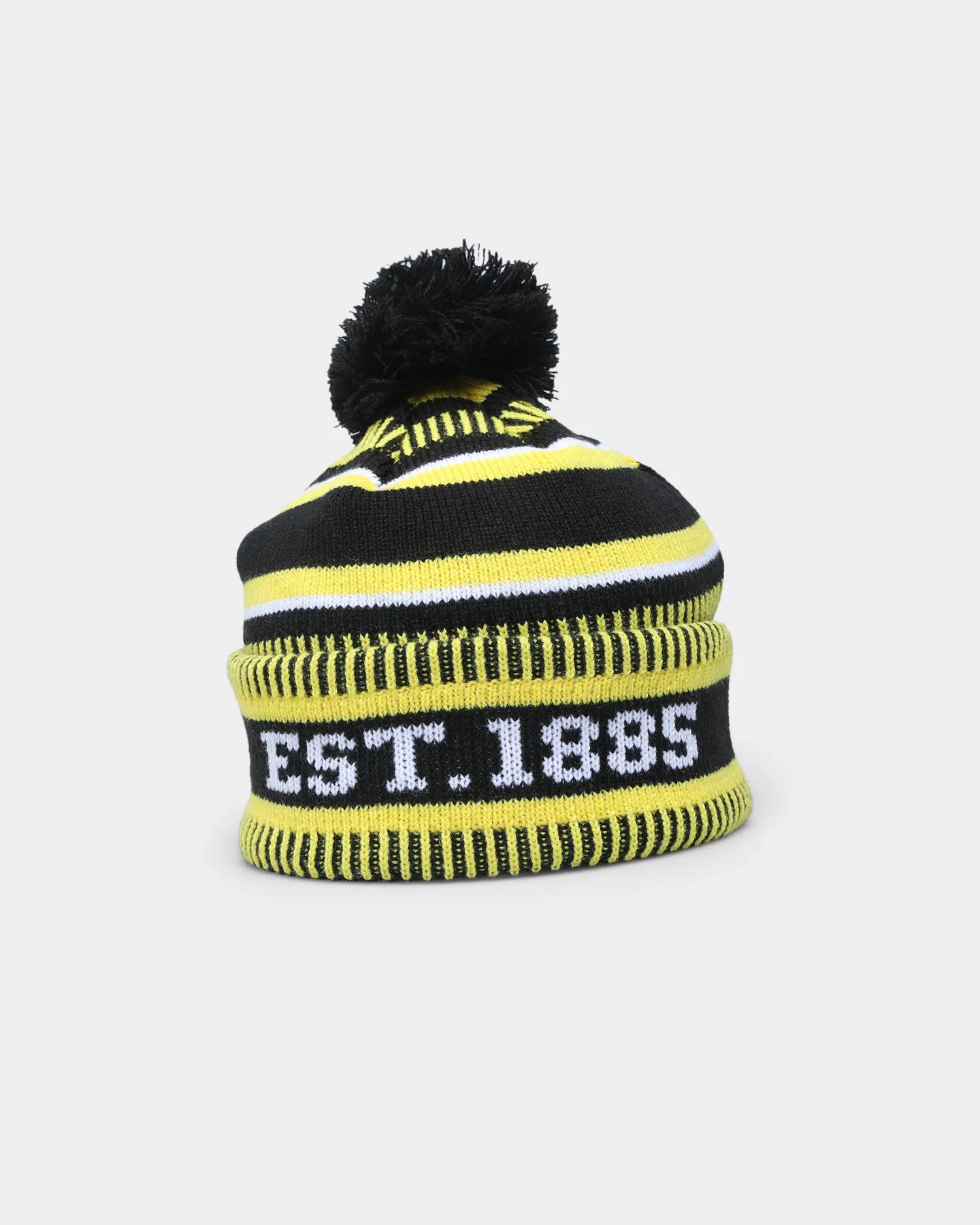 New Era Richmond Tigers AFL Opening Bounce 2022 EST Pom Wordmark Beanie Yellow