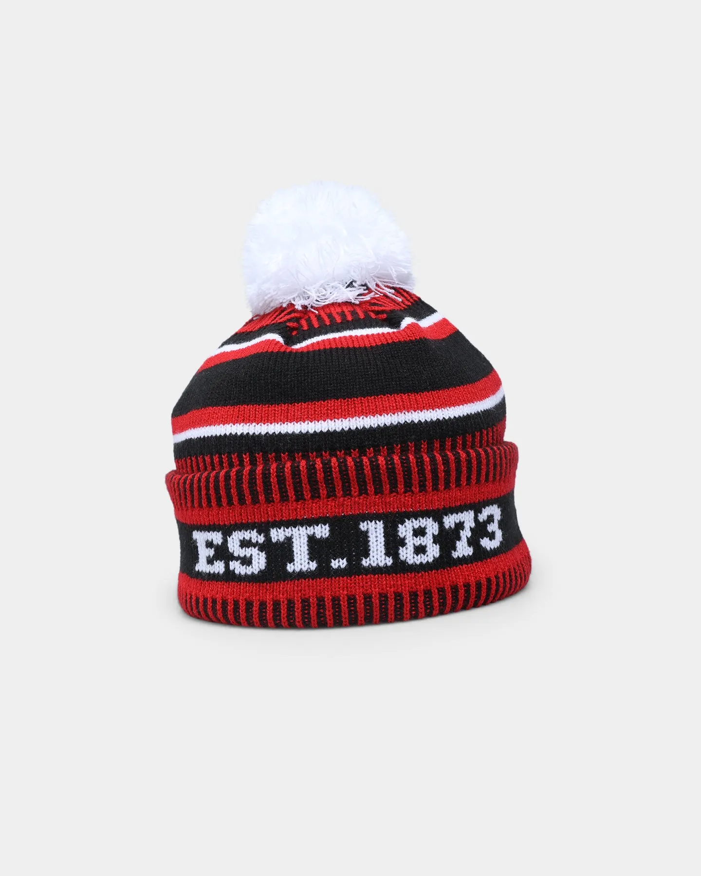 New Era St. Kilda Saints AFL Opening Bounce 2022 Pom Wordmark Beanie Red