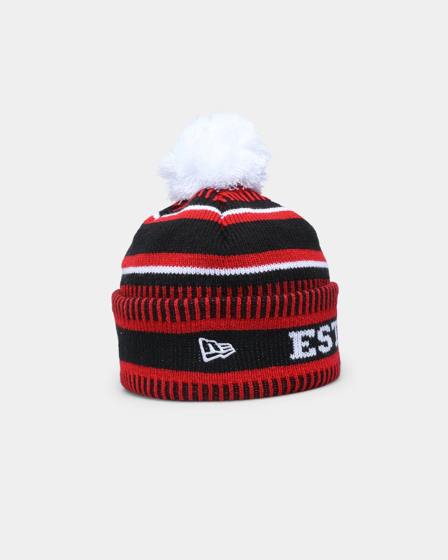 New Era St. Kilda Saints AFL Opening Bounce 2022 Pom Wordmark Beanie Red