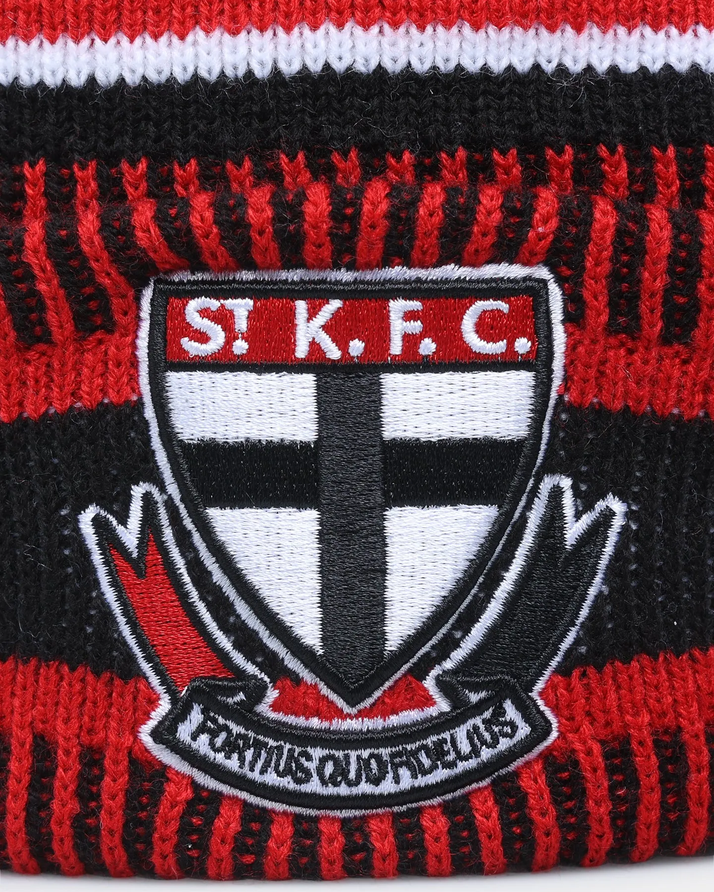 New Era St. Kilda Saints AFL Opening Bounce 2022 Pom Wordmark Beanie Red