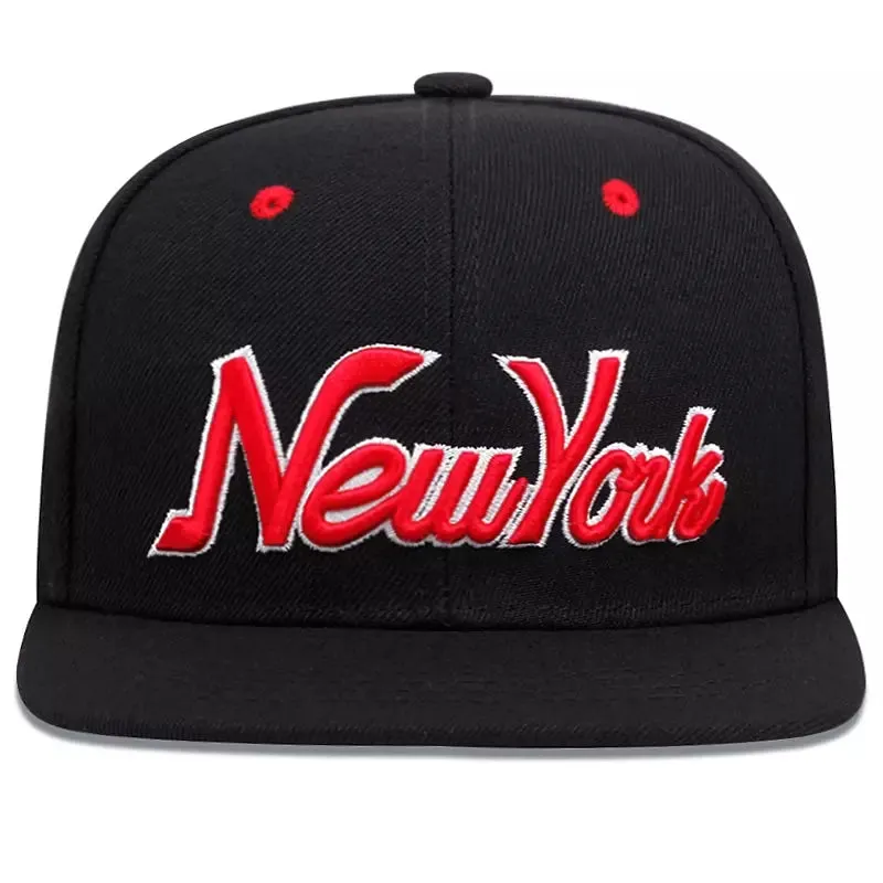 New York Black & Red Snapback Cap