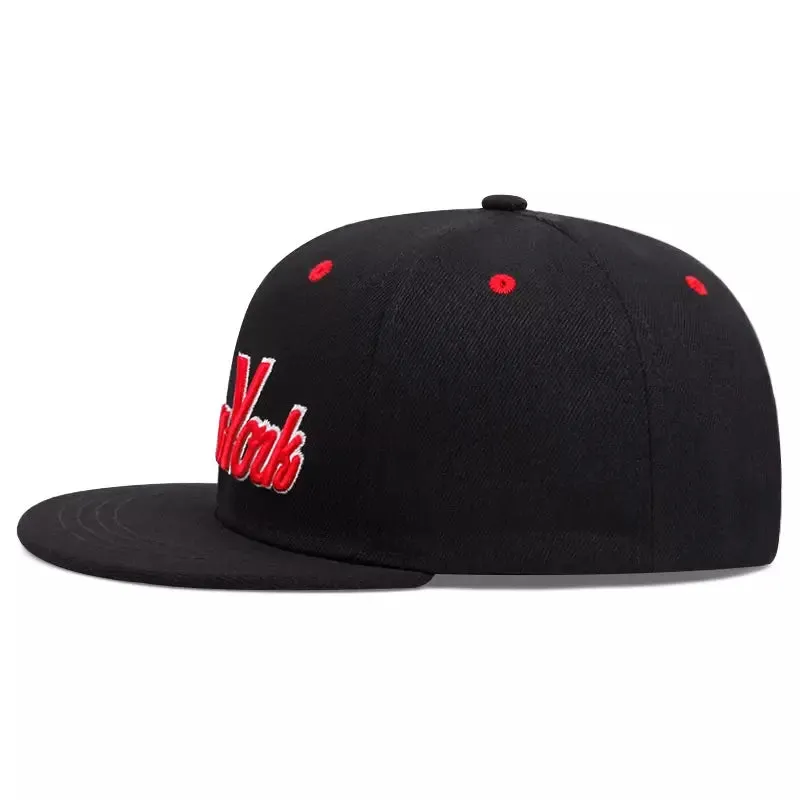 New York Black & Red Snapback Cap