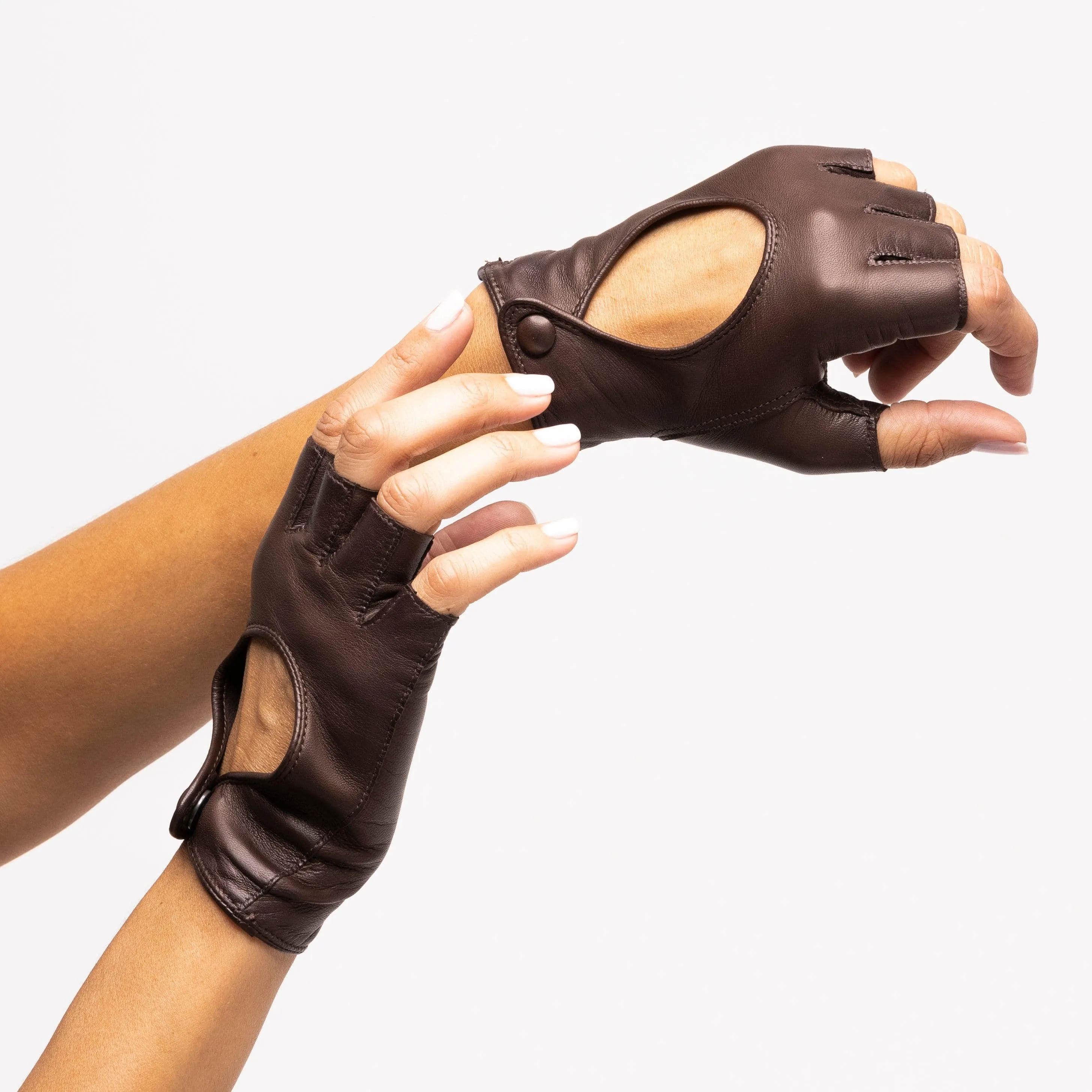 Original Washable Leather Fingerless Driving Glove