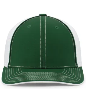 Pacific Headwear Trucker PacFlex Cap - Dark Green/White