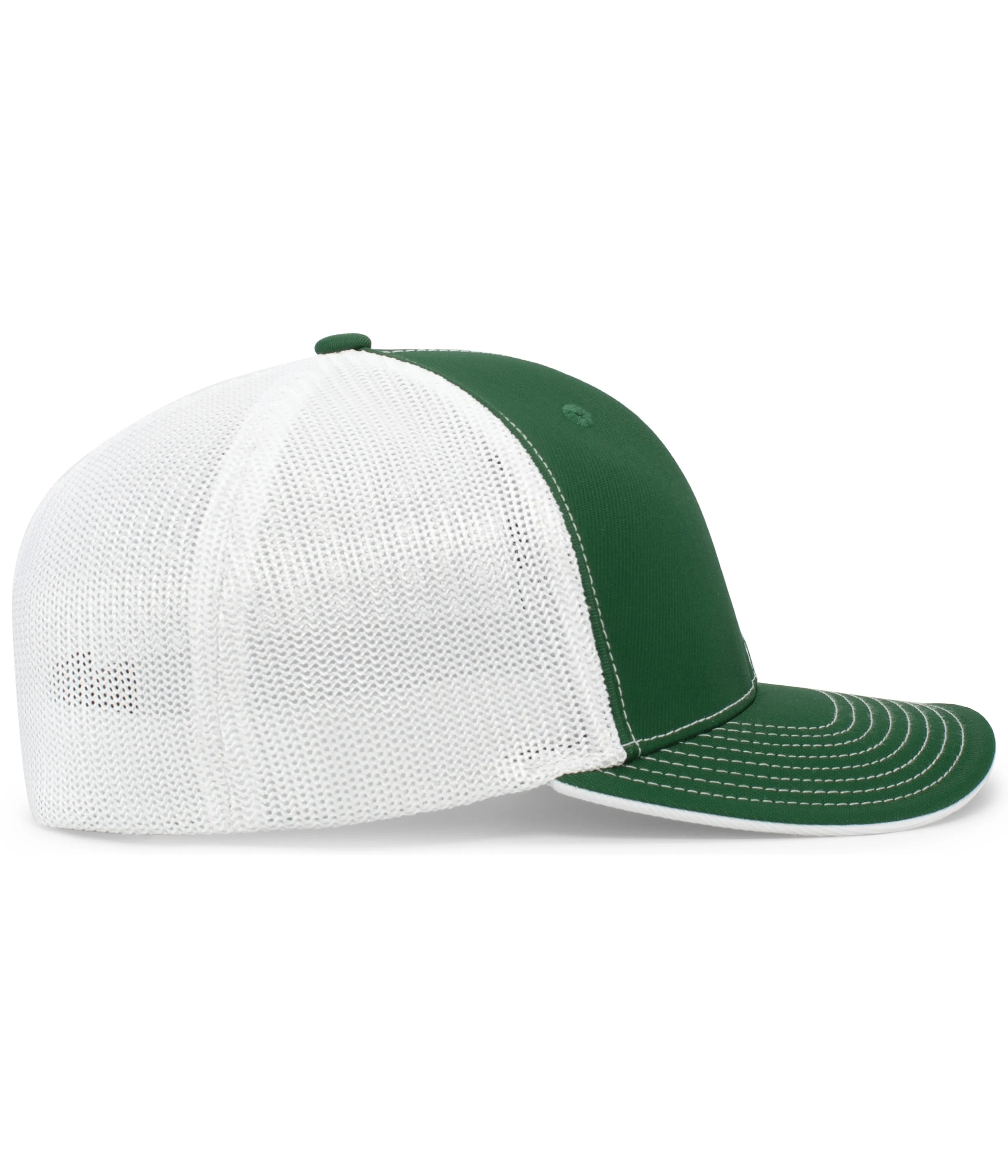 Pacific Headwear Trucker PacFlex Cap - Dark Green/White