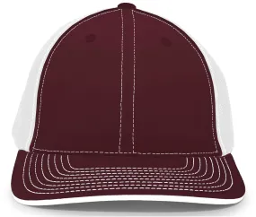 Pacific Headwear Trucker PacFlex Cap - Maroon/Graphite/Graphite