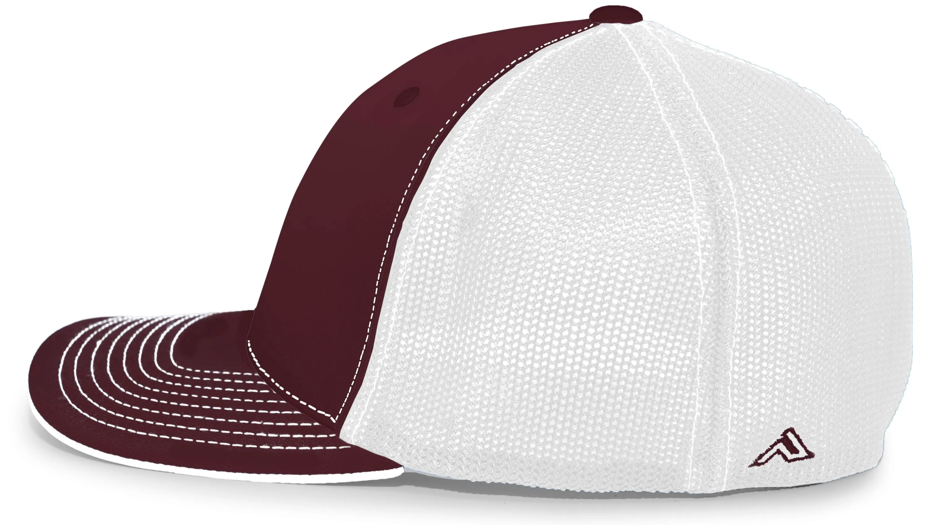 Pacific Headwear Trucker PacFlex Cap - Maroon/Graphite/Graphite