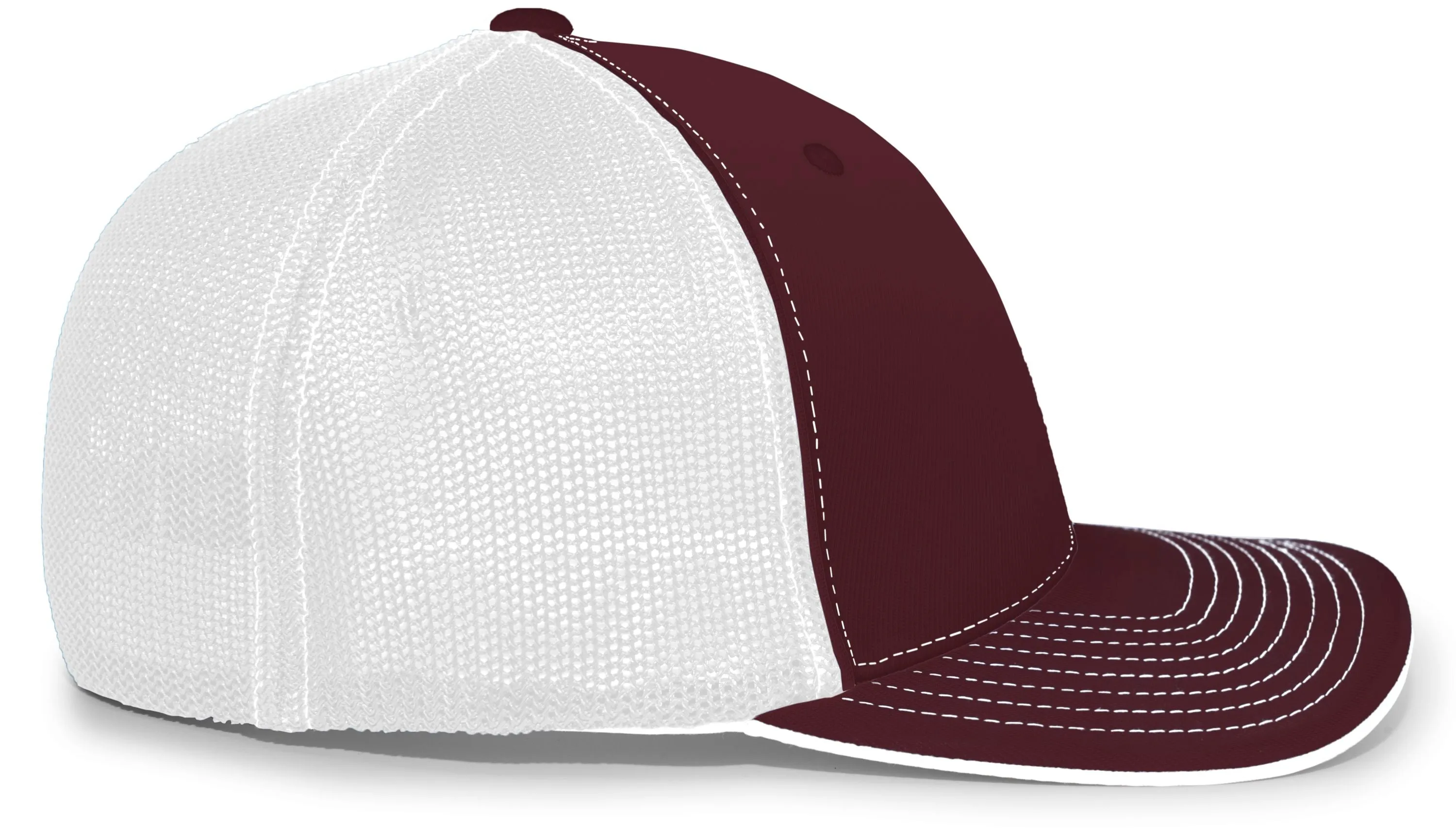 Pacific Headwear Trucker PacFlex Cap - Maroon/Graphite/Graphite