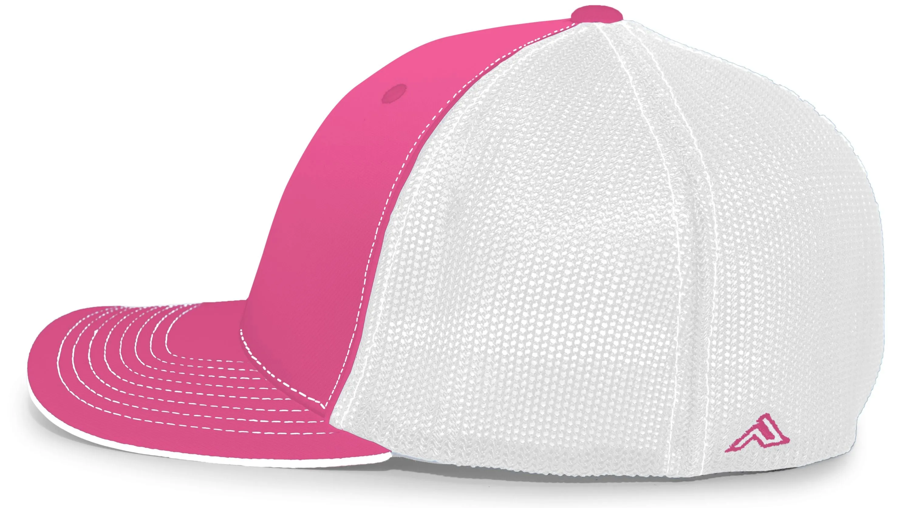 Pacific Headwear Trucker PacFlex Cap - Pink/White/Pink