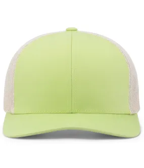 Pacific Headwear Trucker Snapback Cap - Green Glow/Beige/Green Glow