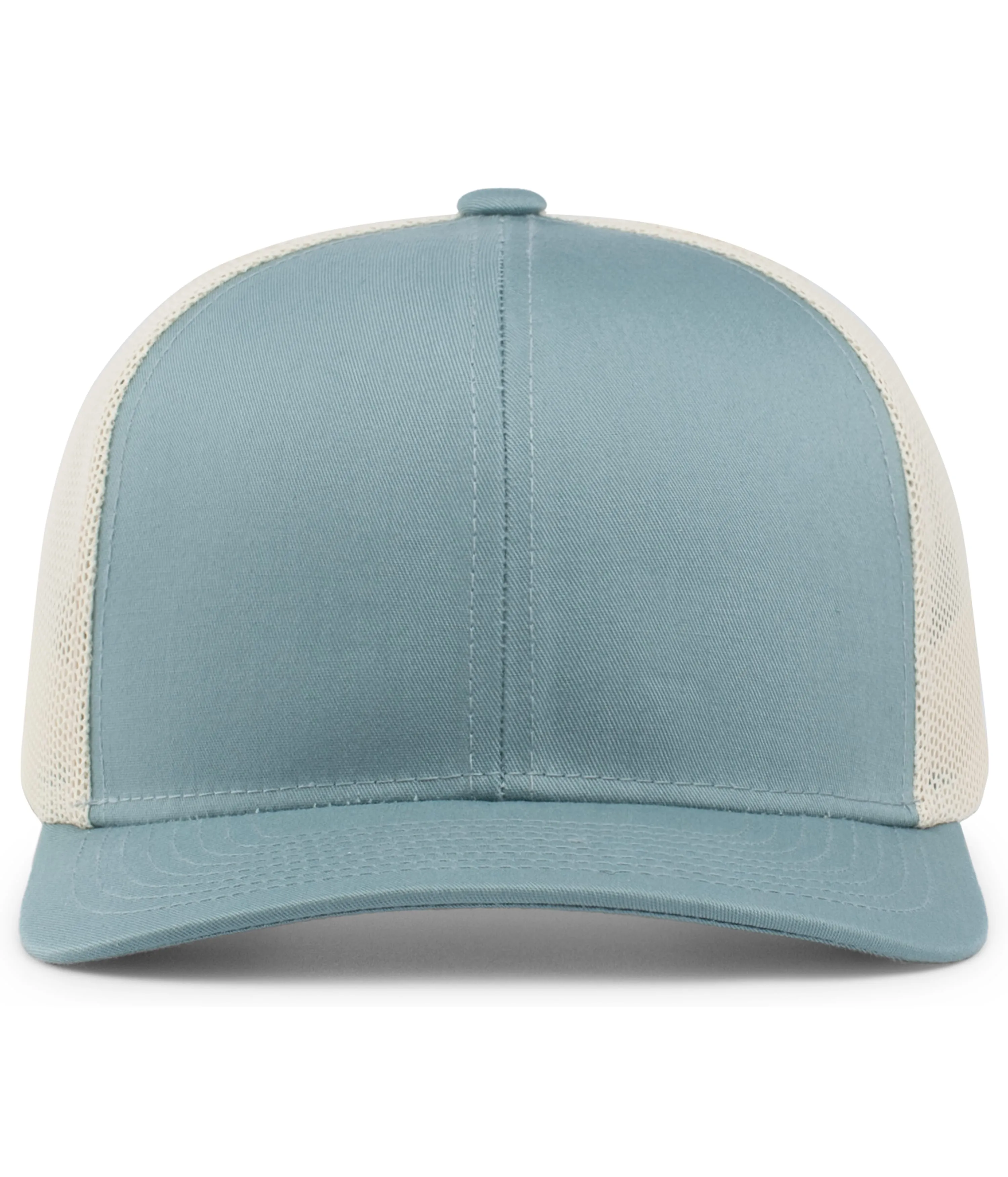 Pacific Headwear Trucker Snapback Cap - Smoke Blue/Beige/Smoke Blue