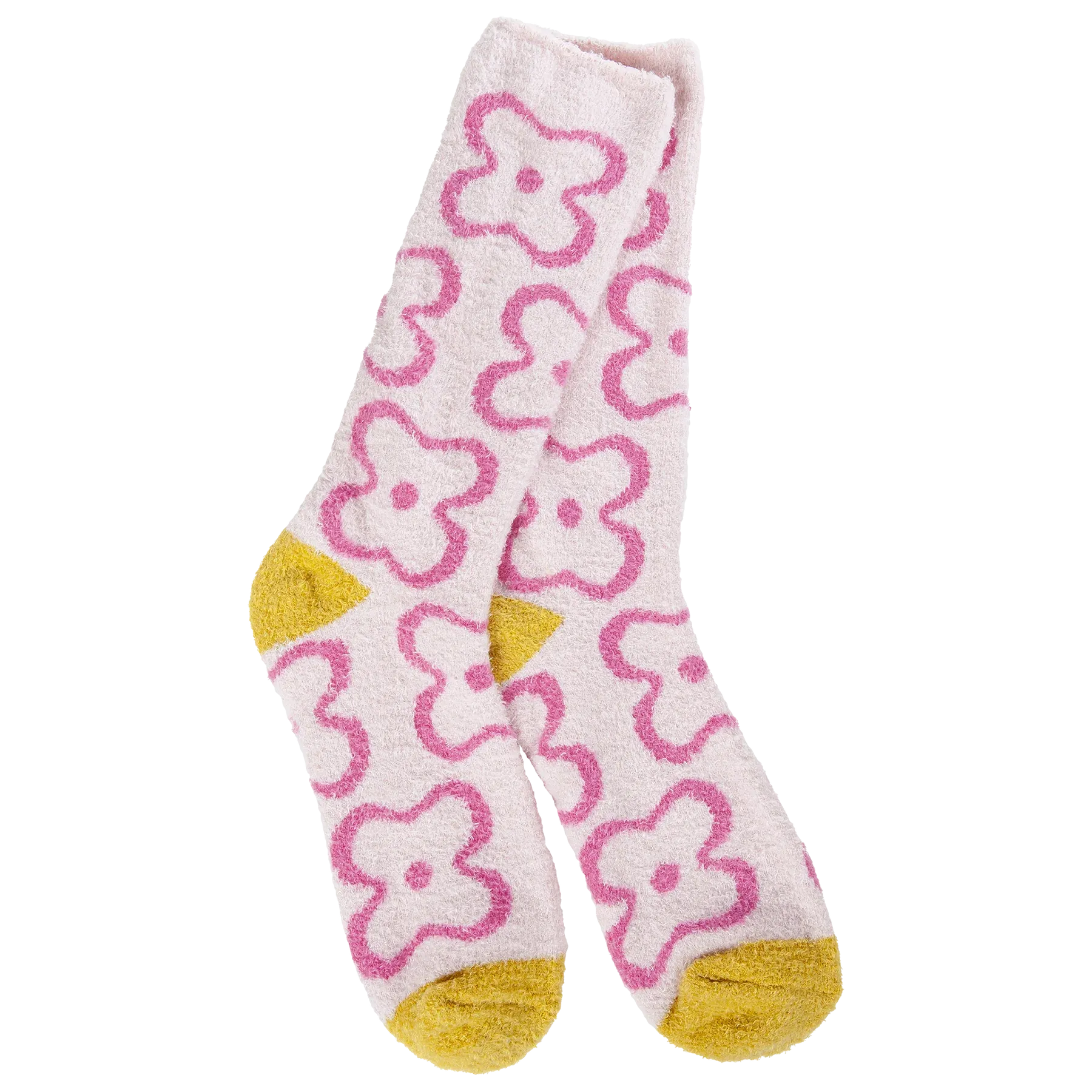 Pink Flower Socks