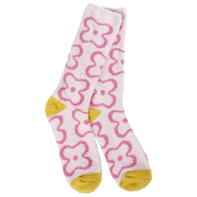 Pink Flower Socks